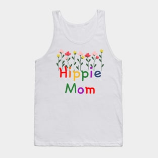 Hippie Mom With Flowers Tank Top